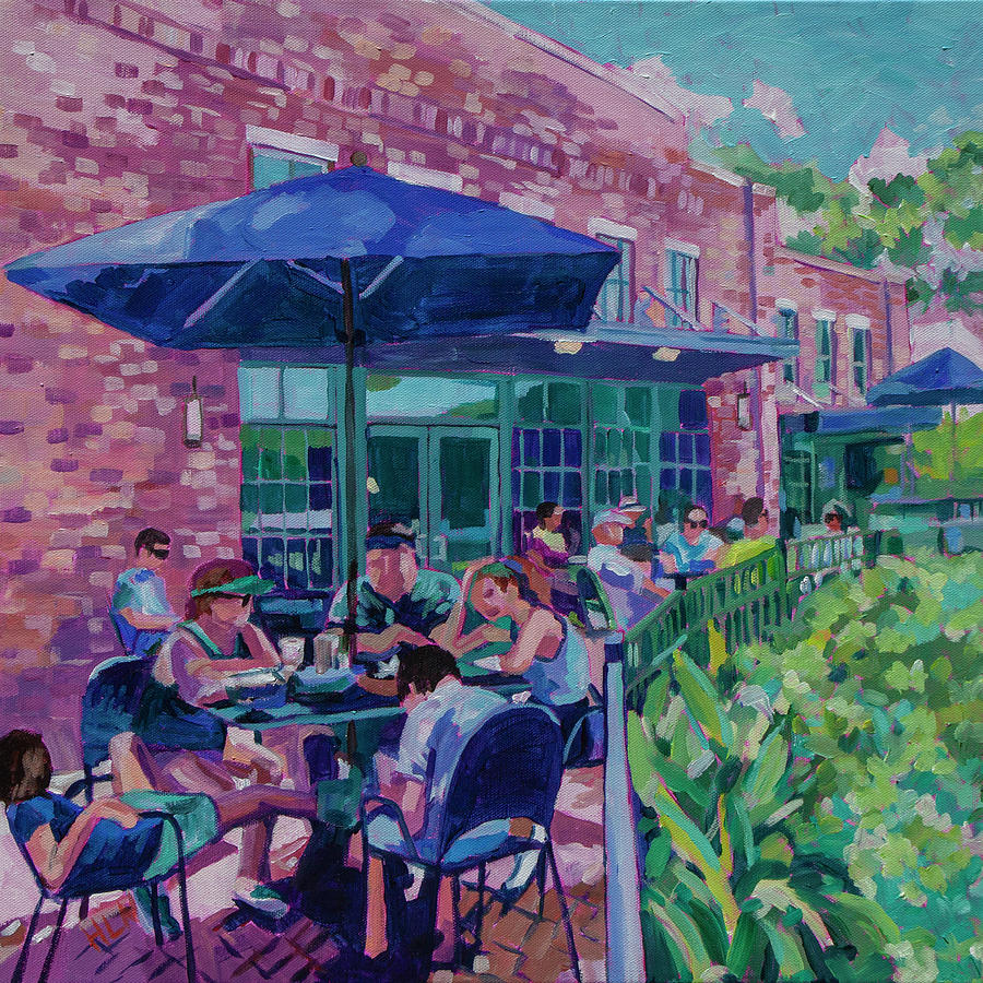 Socializing Series #1 Painting by Heather Nagy