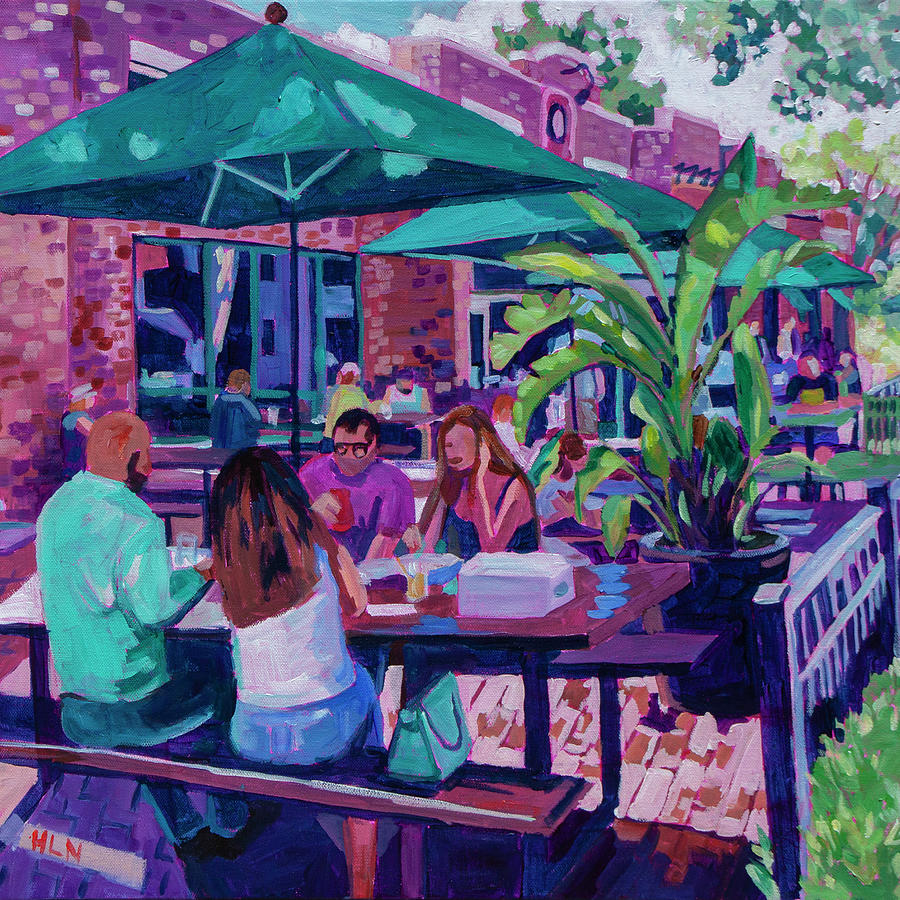 Socializing series #2 Painting by Heather Nagy