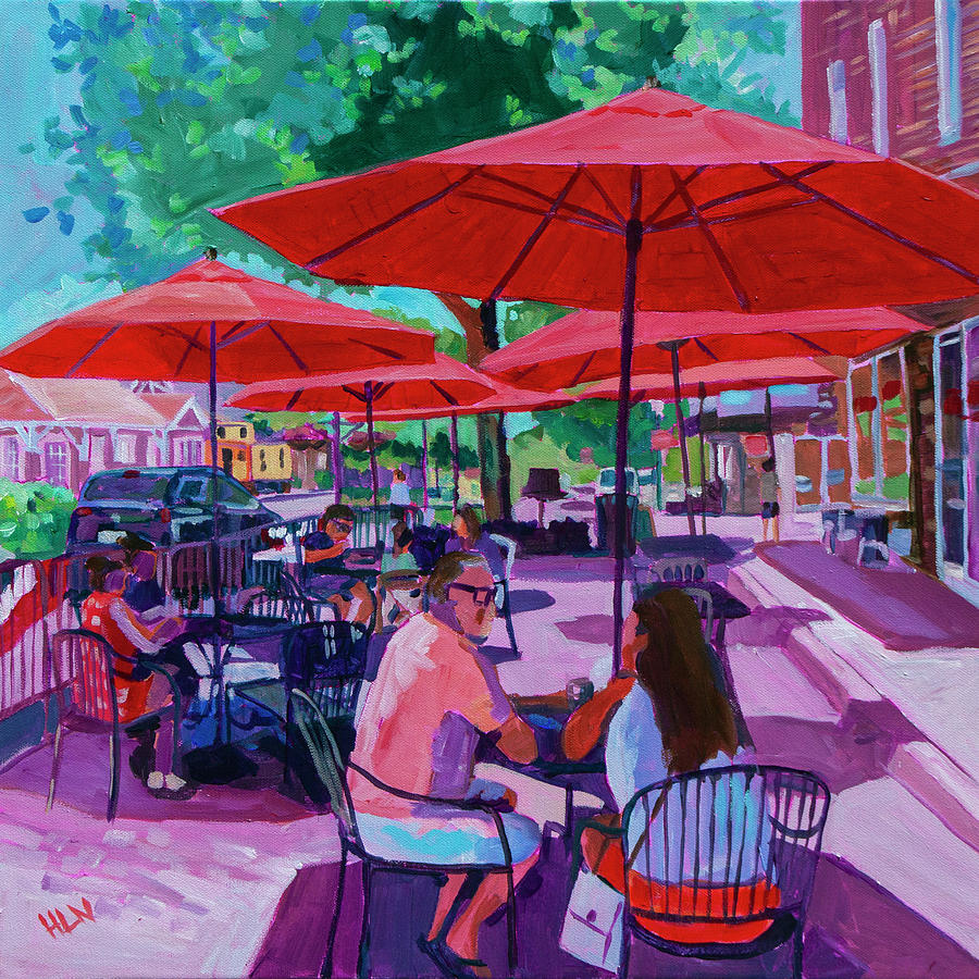 Socializing Series #4 Painting by Heather Nagy