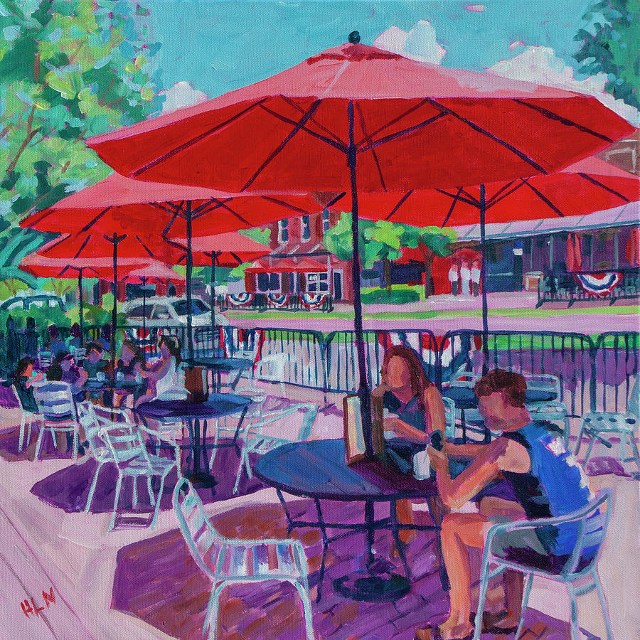 Socializing Series #5 Painting by Heather Nagy