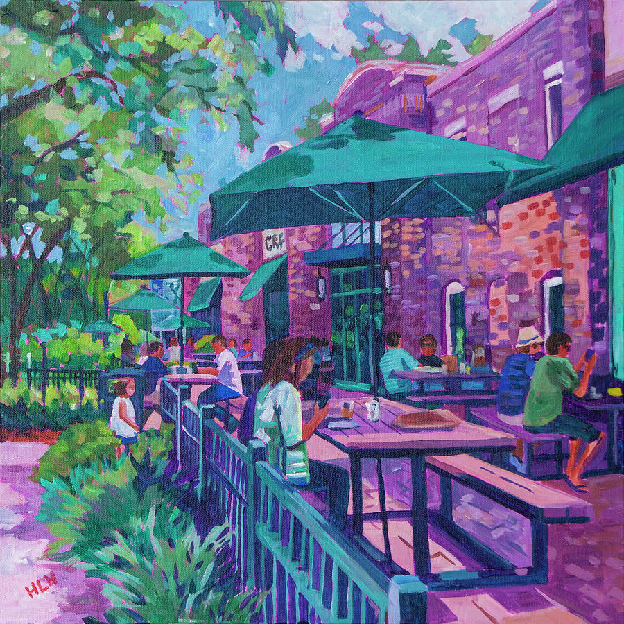 Socializing Series #6 Painting by Heather Nagy
