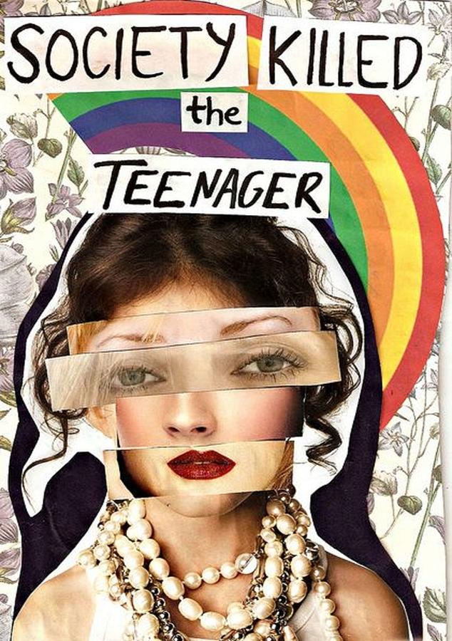 Society Killed The Teenager Poster Poster Digital Art By Kailani Smith