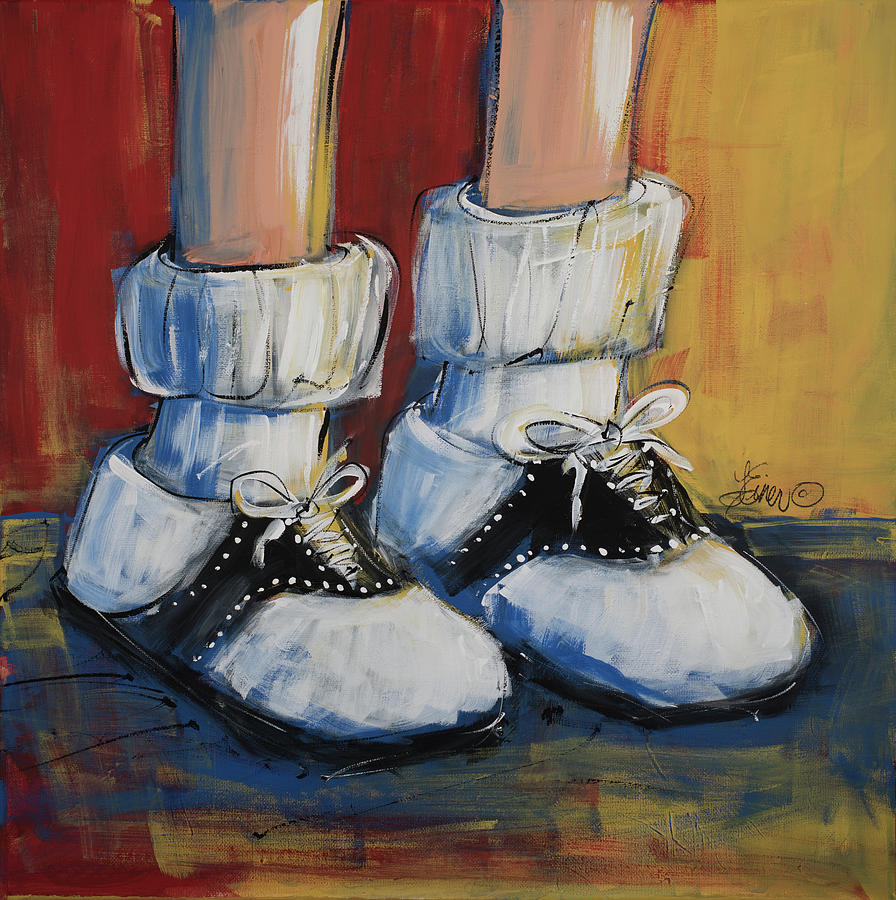 Sock Hop Painting by Terri Einer