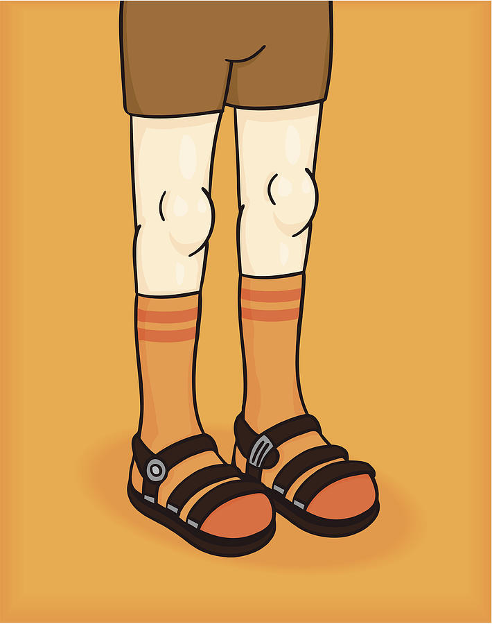 Socks and Sandals Drawing by Jayesh