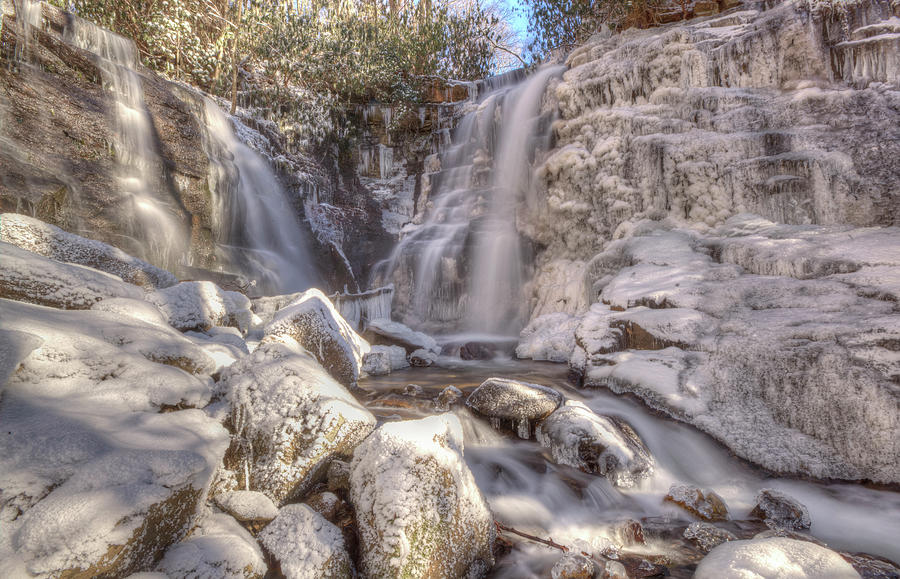 Winter at Soco Falls Photograph by Doug McPherson
