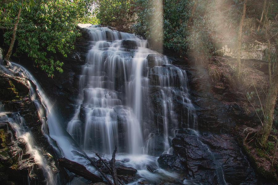 Soco Falls in Morning Light Photograph by Robert J Wagner