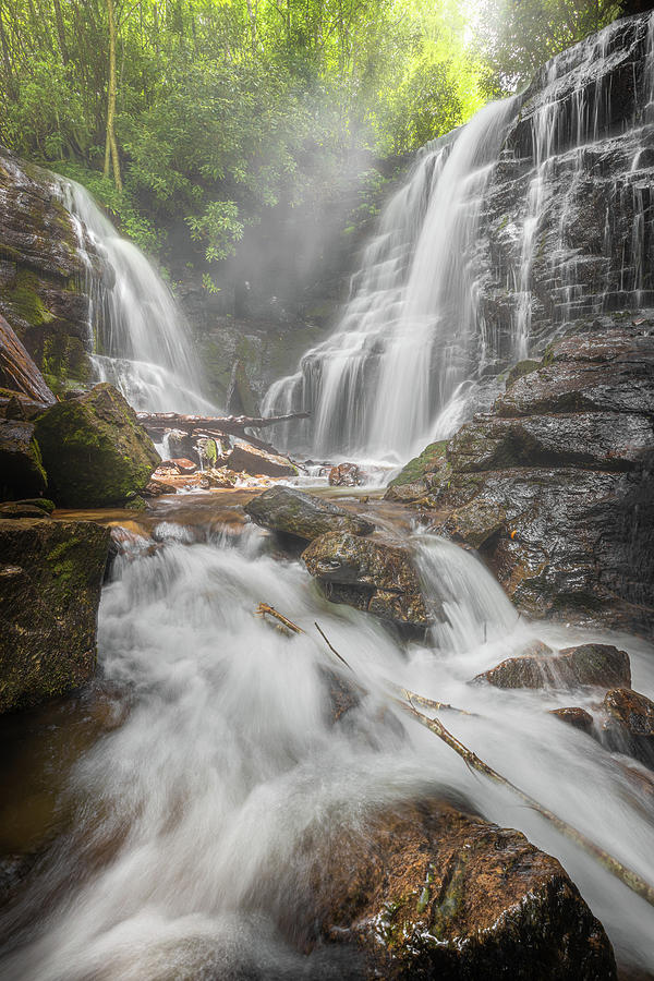 Soco Falls Maggie Valley - Cherokee North Carolina  Photograph by Jordan Hill