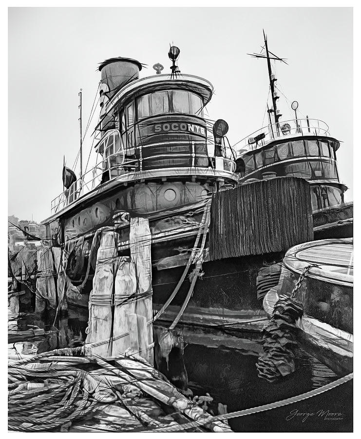 Socony Tug Photograph by George Moore