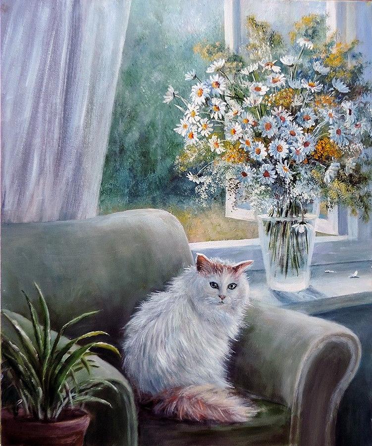 Sofa Painting by Lauren Dane - Fine Art America