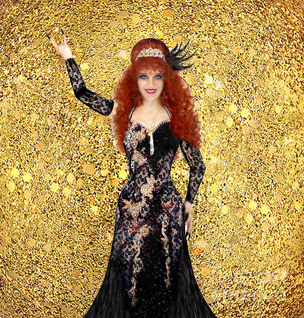 Sofia Metal Queen New Year Eve Sparkly Time Digital Art By Sofia