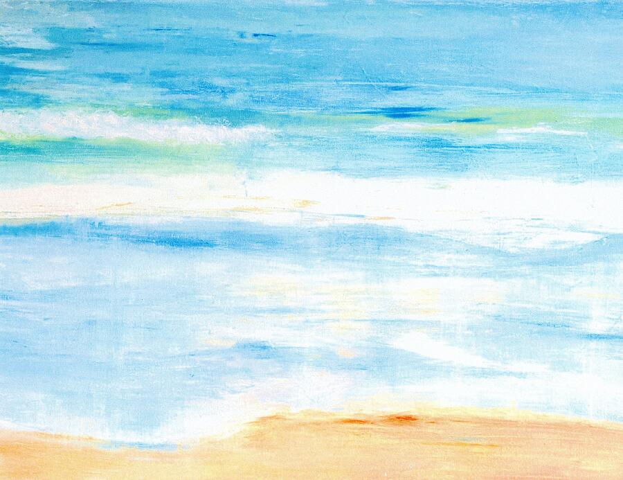 Summer Painting - Soft Beachy Feel Abstract by Carlin Blahnik CarlinArtWatercolor