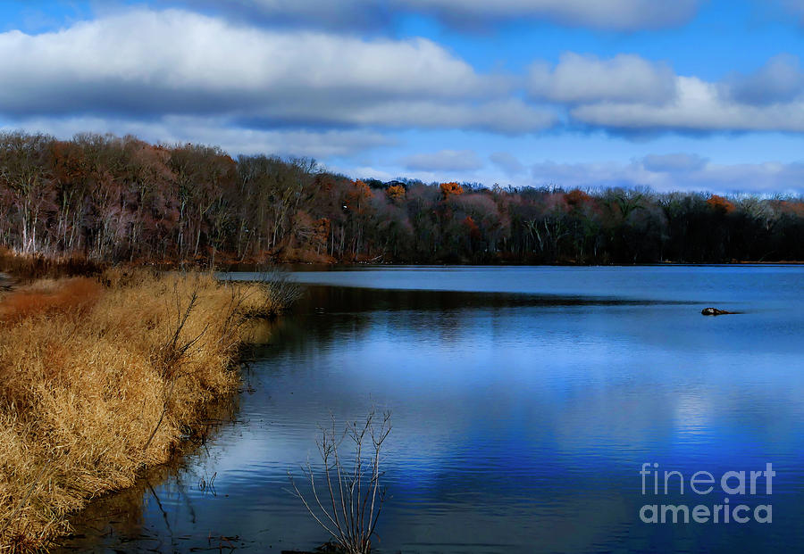 Soft Blue Reflections Water Photograph by Sandra Js