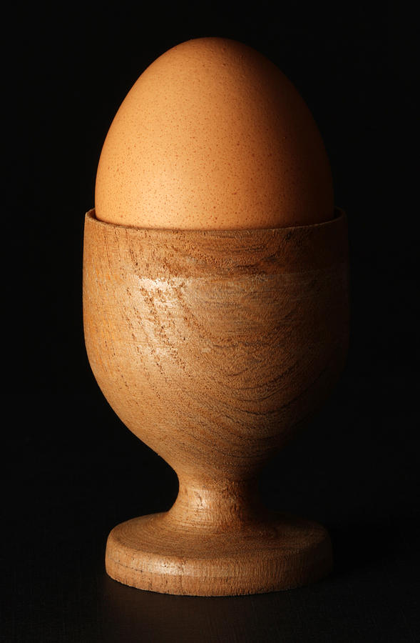Soft Boiled Egg in a Wooden Cup Photograph by KevinDyer