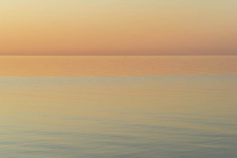 Soft Breeze Ombre - Minimalist Waterscape with Nuanced Colours Photograph by Georgia Mizuleva
