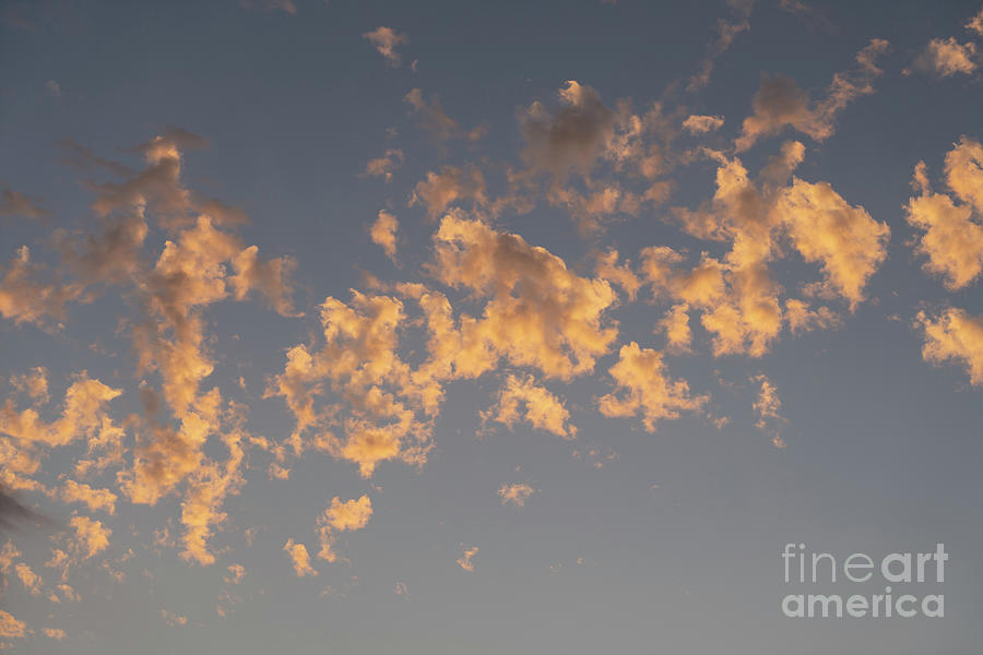 Soft clouds at sunset near the Mediterranean coast 2 Photograph by Adriana Mueller
