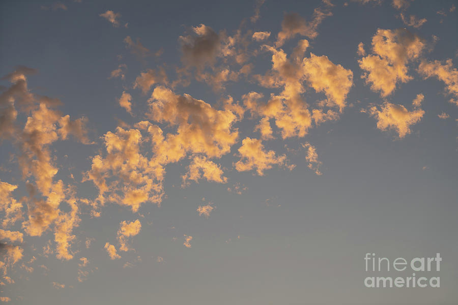 Soft clouds at sunset near the Mediterranean coast 3 Photograph by Adriana Mueller