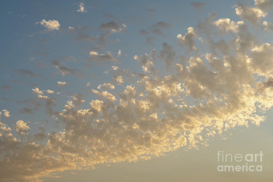 Soft clouds at sunset near the Mediterranean coast 5 Photograph by Adriana Mueller