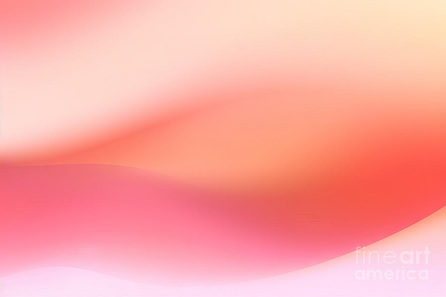 Abstract Painting - Soft Color Pink Gradient  Background by N Akkash