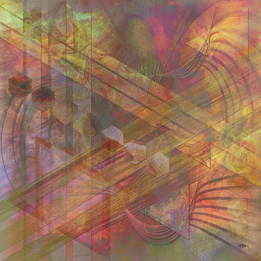 Abstracts Digital Art - Soft Fantasia - Square Version by Studio B Prints Abstracts Digital Art - Soft Fantasia - Square Version by Studio B Prints