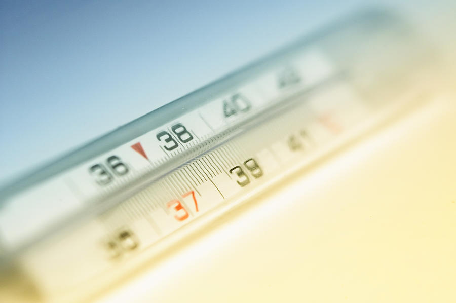 Soft focus thermometer Photograph by Stevedangers