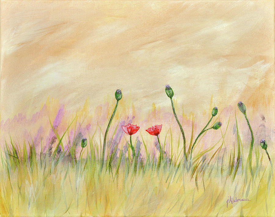 Soft Meadow Painting by Jessie Adelmann
