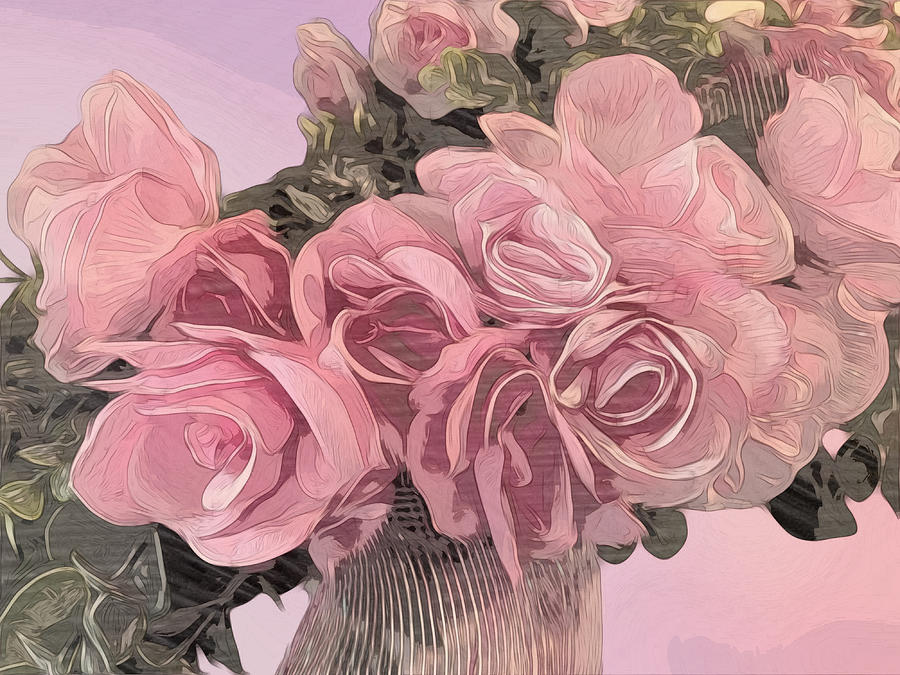 Soft Pastel Pink Roses Photograph by Diane Lindon Coy