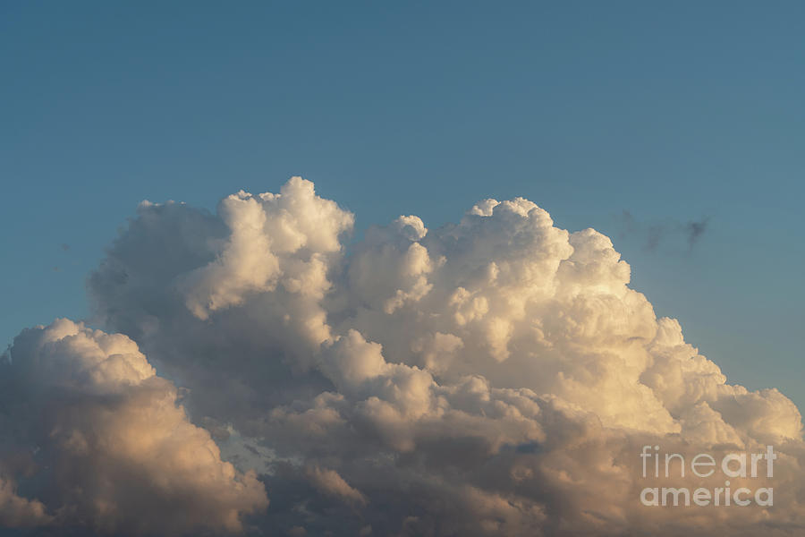 Soft pink clouds and blue sky 1 Photograph by Adriana Mueller
