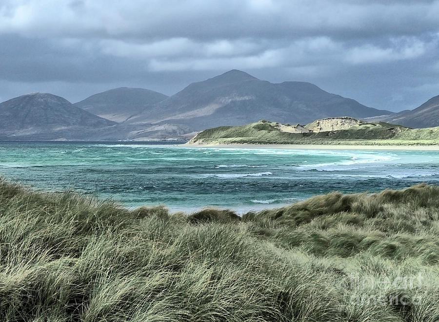 Soft Waves Of Mountains Sea And Grassland-beauty Of Scottish Landscape- Scotland Harris Highlands Photograph by Tatiana Bogracheva