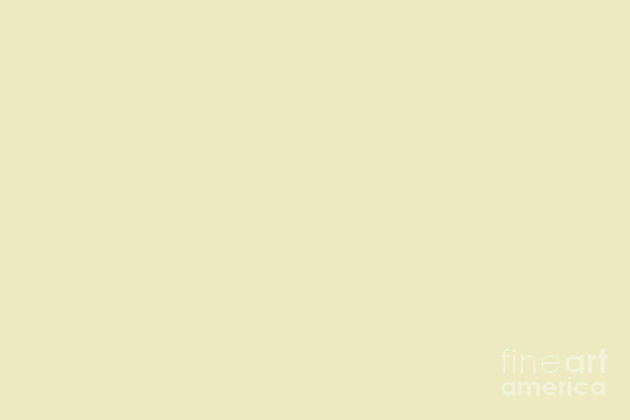 Yellow Digital Art - Soft Yellow Solid Color Pairs Benjamin Moore 2022 Popular Hue Pale Moon OC-108 by Simply Solids