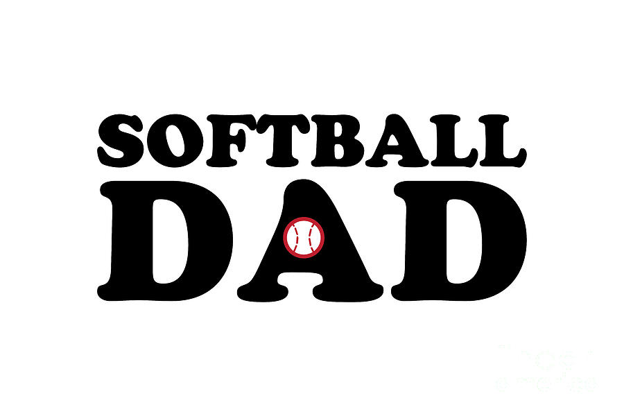 Softball Dad Digital Art