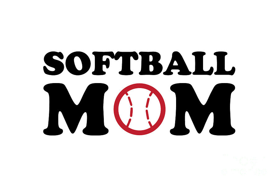 Softball Mom Digital Art