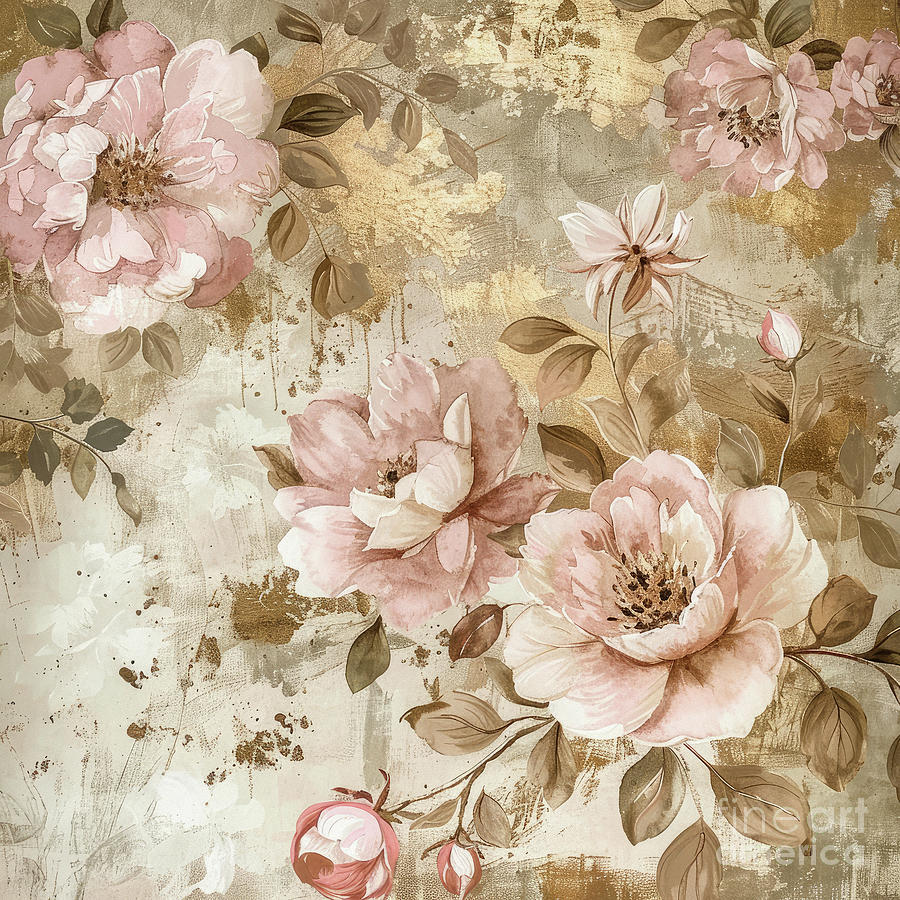 Softly In Pink Painting by Tina LeCour