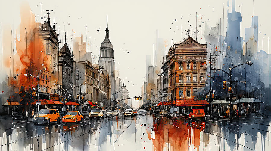 Soho Manhattan Colors Digital Art by Evie Carrier