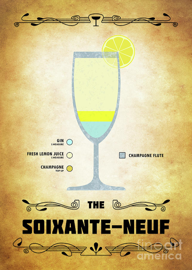 Soixante-Neuf Cocktail - Classic Digital Art by Bo Kev