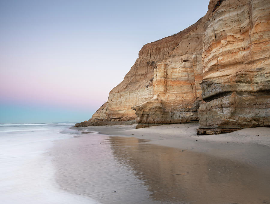 San Diego Photograph - Solana Beach Dawn Cliffs by William Dunigan