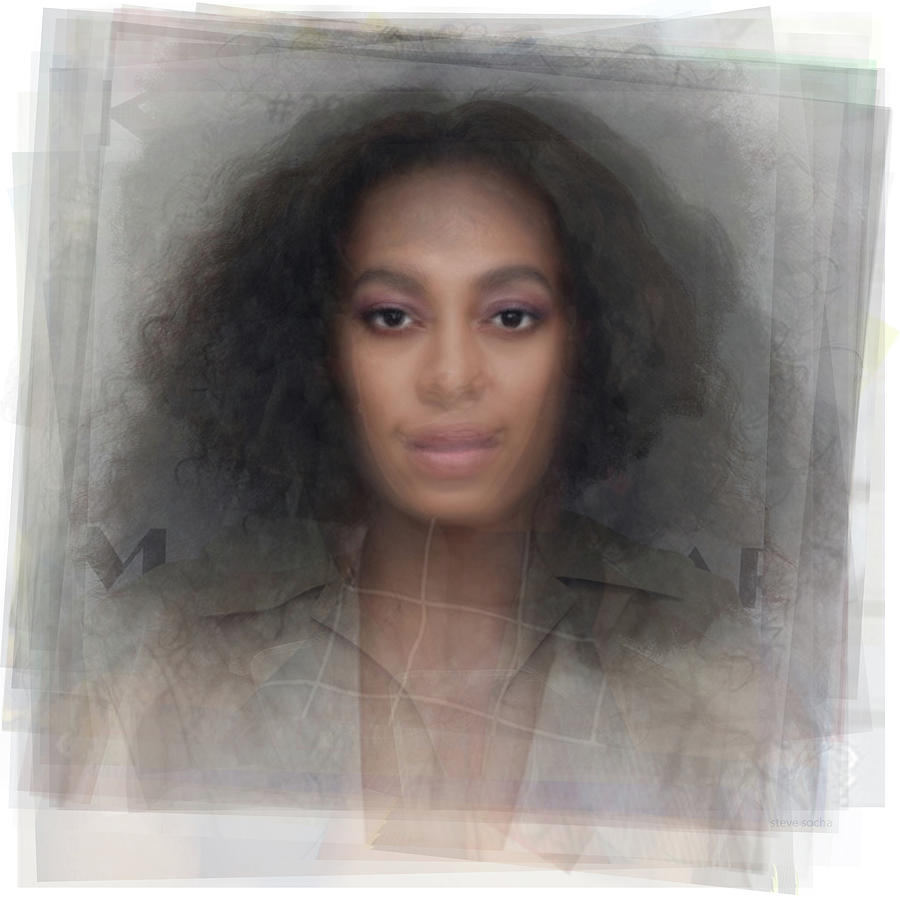 Solange Knowles Portrait Digital Art by Steve Socha - Fine Art America