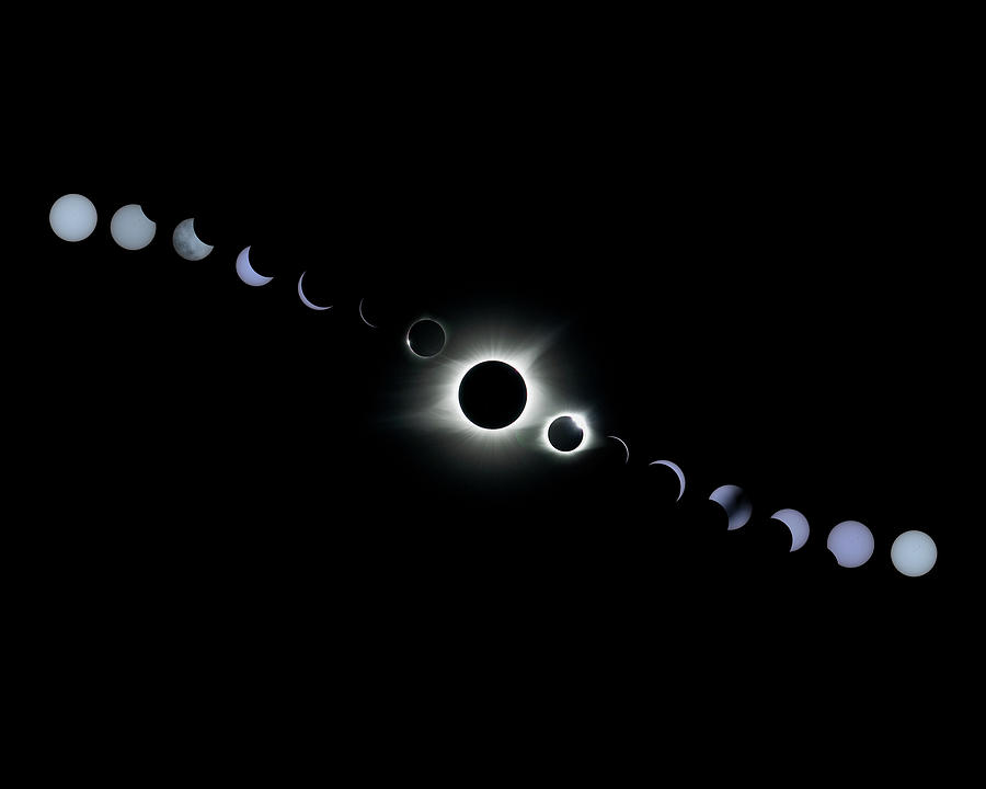 Solar Eclipse 8x10 Photograph by Carol Erikson