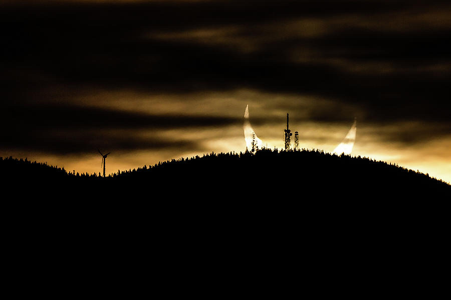 Solar Eclipse and Burke Mtn Photograph by Tim Kirchoff