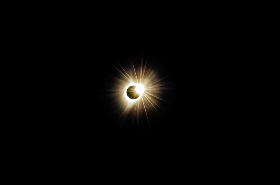 Solar Eclipse Diamond Ring Photograph