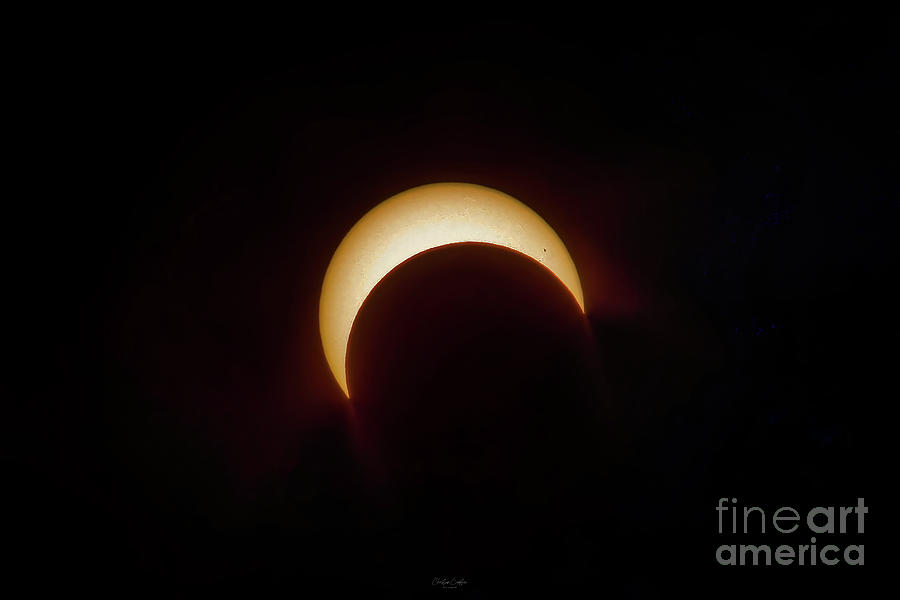 Solar Eclipse October 2023 Colorado Photograph by Christian Compton