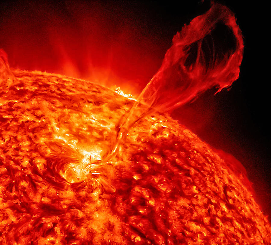 Interstellar Photograph - Solar eruption by Mango Art