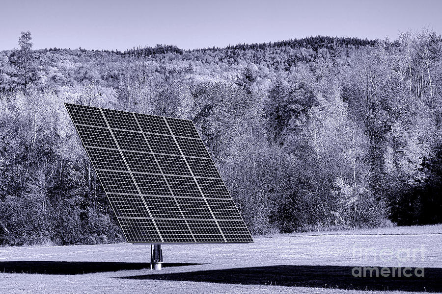 Solar Panel Blue Photograph by Olivier Le Queinec