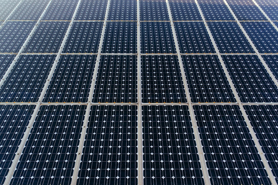 Solar panels surface Photograph by Stevanovicigor