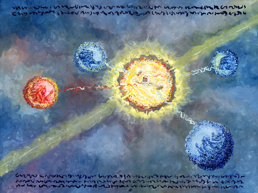 Solar Planetary Quintet Painting by Gary Nicholson