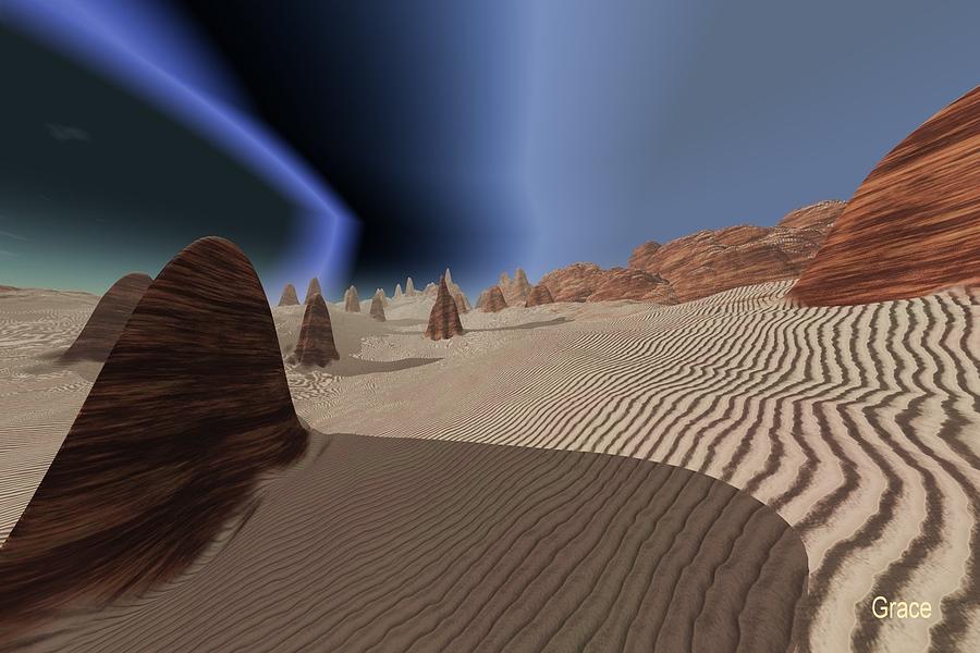 Desert Digital Art - Solar Storm by Julie Grace