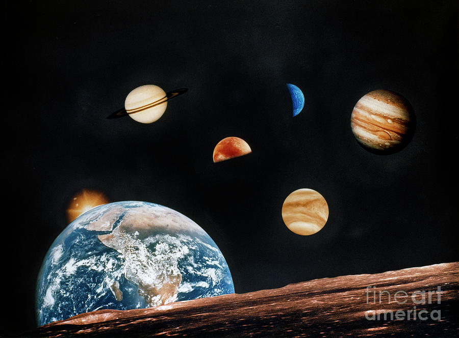 Solar System, 1980 Photograph by Granger