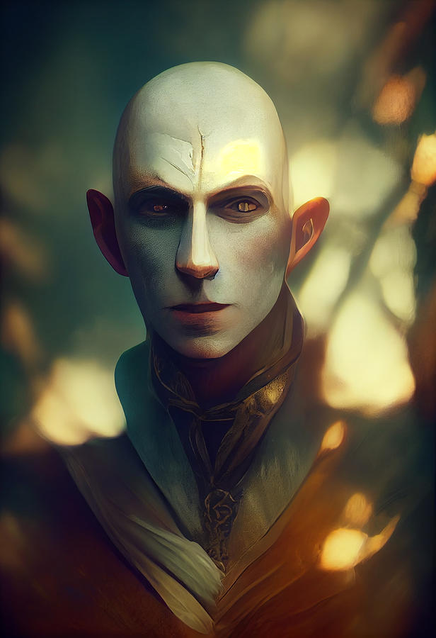 Solas Handsome Solas Bald Elf Intimate Dramatic Light Anatomically ...