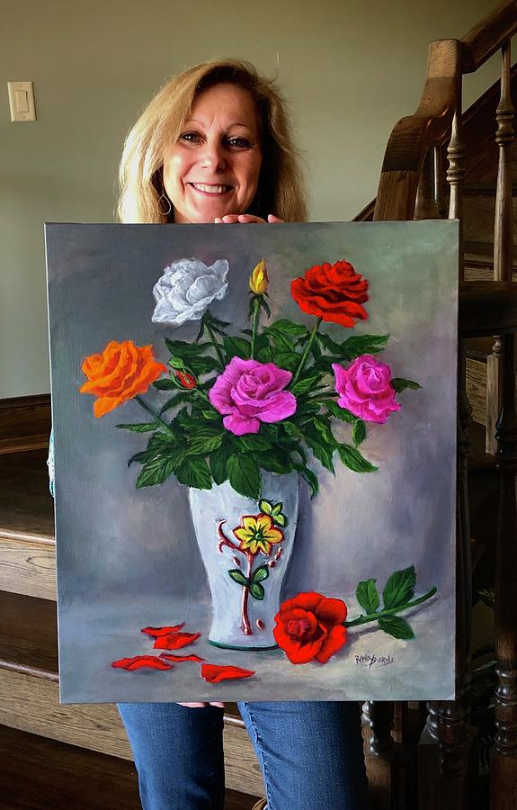 SOLD 4/16/2020 The Poetry Of Roses Painting by Rand Burns