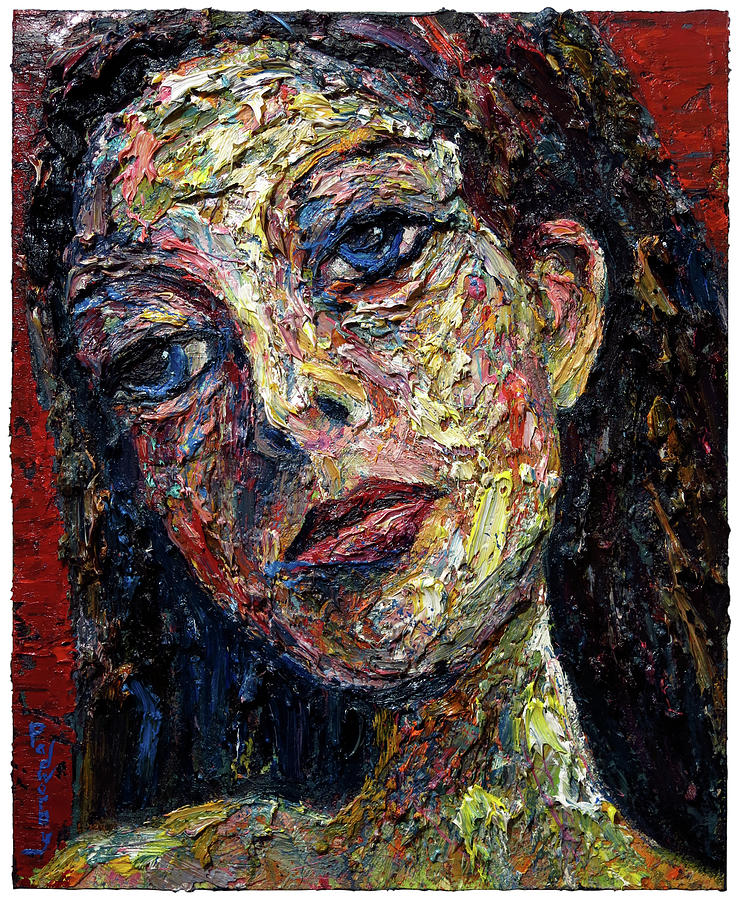 Sold Buy Original Expressionist Oil Painting Portrait Contemporary Nyc New York City Impasto