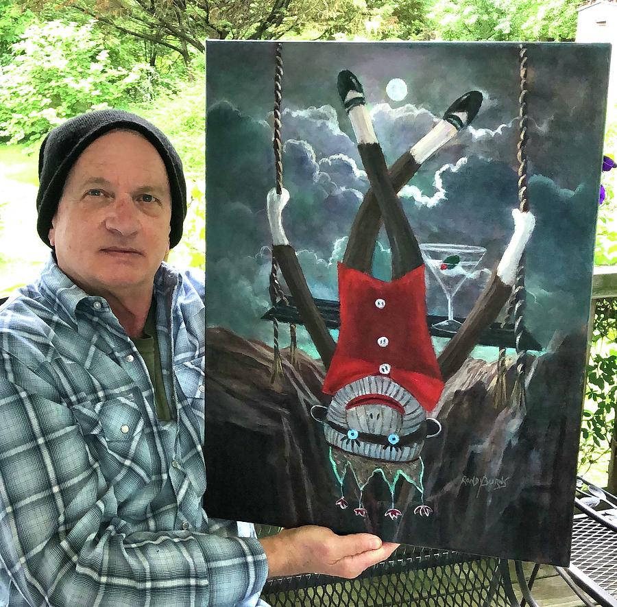 SOLD  The Celestial Acrobat Painting by Rand Burns